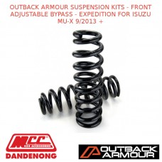 OUTBACK ARMOUR SUSPENSION KITS FRONT ADJ BYPASS-EXPEDITION FIT ISUZU MU-X 9/13 +